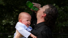 Kenny Powers w/ His Baby