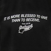 It Is More Blessed to Give